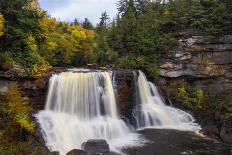 Autumn leaves at the Falls. [Og] [Blackwater Falls State park] : pics