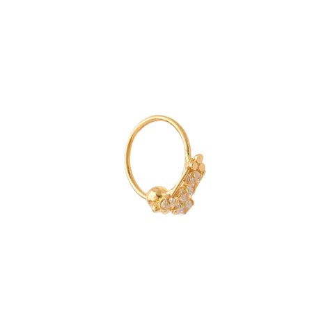 22ct Gold Nose Ring For Ladies At Purejewels Uk