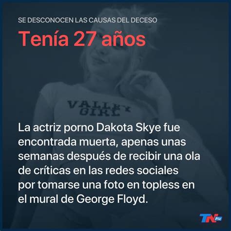 Hallaron muerta a Dakota Skye la actriz porno que se sacó fotos hot en el mural de George Floyd