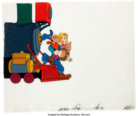 The Brave Engineer Casey Jones Production Cel Walt Disney Lot