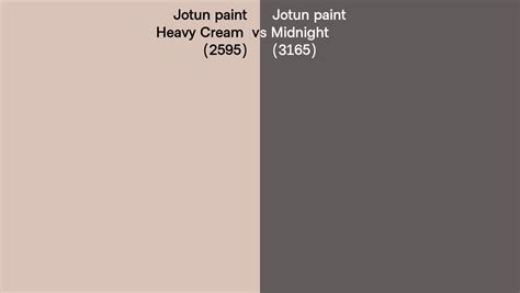 Jotun Paint Heavy Cream Vs Midnight Side By Side Comparison