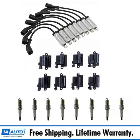 Complete Engine Ignition Coil Spark Plug And Wire Kit Set For Silverado Sierra Ebay