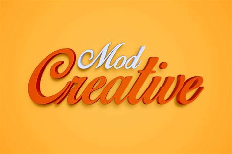 Free Creative 3D Text Effect Mockup in PSD - DesignHooks