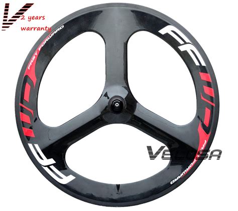 Ffwd Full Carbon Tri Spoke3 Spoke Wheel70mm Clincher For Roadtrack