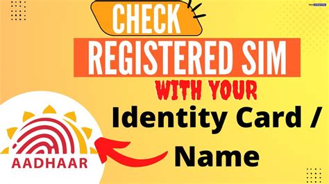 How Many Sim Registered On My Aadhar Cardname How To Check How Many