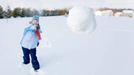 Pour Pouvoir Faire Des Batailles De Boules De Neige Un Petit Gar On