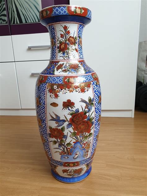 GROSSE CHINA BODENVASE MING DYNASTIE AUS 1996 HANDBEMALT EBay