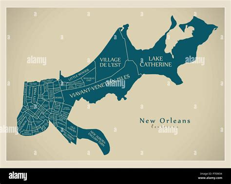 New Orleans District Map Hi Res Stock Photography And Images Alamy