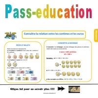 Connaître la relation entre les centimes et les euros Cours Leçon