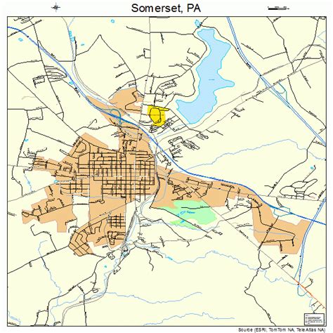 Somerset Pennsylvania Street Map 4271776