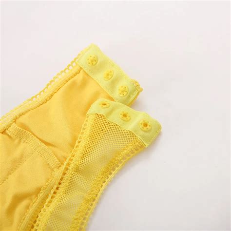 Mature Adult Sexy Yellow Lace Babydoll Backless Night Dress Bodysuits Lingerie For Women Buy