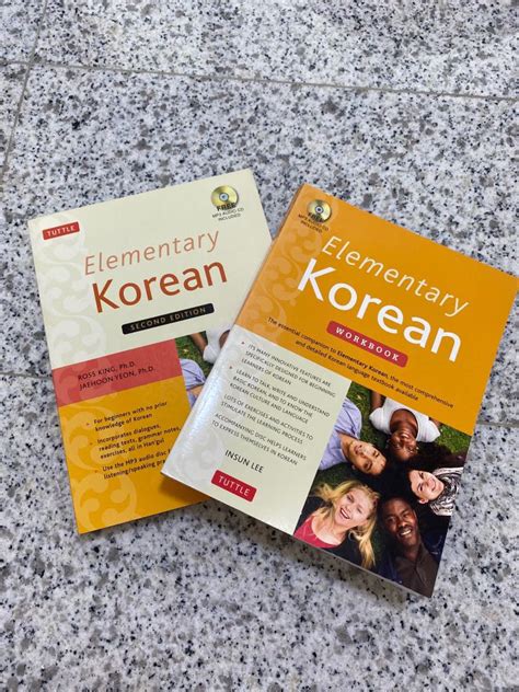 Elementary Korean Textbook And Workbook Hobbies And Toys Books