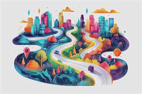Premium Photo Roadmap Graphic Style From School To Success Business