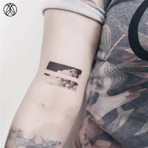 Clouds Tattoos On Forearm