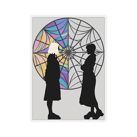 Wednesday Addams And Enid Sticker Etsy Wednesday Addams Line Art