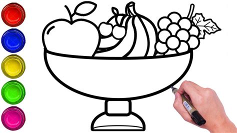 draw  fruit basket step  step draw fruit basket easy