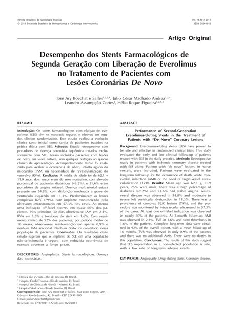 Pdf Performance Of Second Generation Everolimus Eluting Stents In The