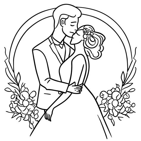 Premium Vector A Drawing Of A Couple Kissing In A Frame With A Man