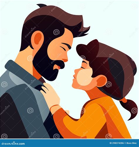 Man And Woman Kissing Each Other Vector Illustration In Flat Style Stock Vector Illustration