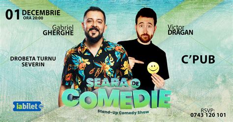 Bilete Drobeta Turnu Severin Stand Up Comedy Gabriel Gherghe și