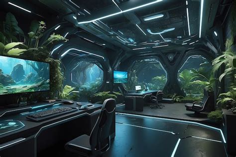 Premium AI Image | Symbiotic Gaming Space Unveiled