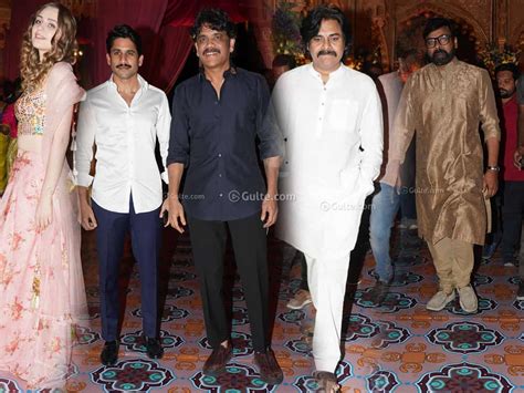 Pics: Tollywood Celebs At Jhanvi Narang Wedding