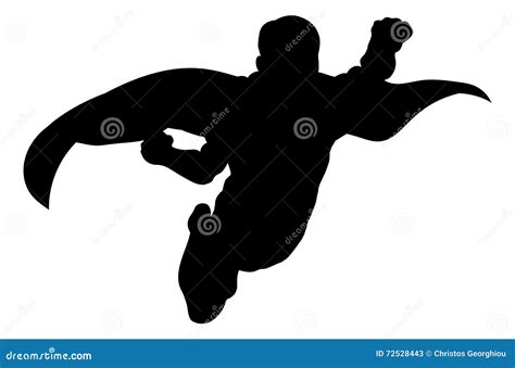 Superhero Flying Ray Light Background 2 Silhouette Cartoon Vector
