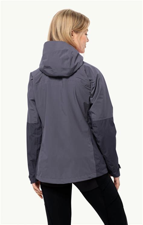 JACK WOLFSKINS EAGLE PEAK 2L JKT W DOLPHIN Veste Etanche