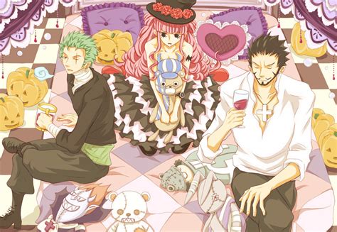 Roronoa Zoro Perona Dracule Mihawk Kumacy Bartholomew Kuma And 1