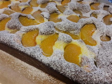 Quarkkuchen Mit Mohn Und Pfirsichen Rezept Mit Bild Kochbar De