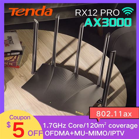 Tenda Ax Wifi Mesh Wifi Gigabit Router G Ghz Dual Band Rx