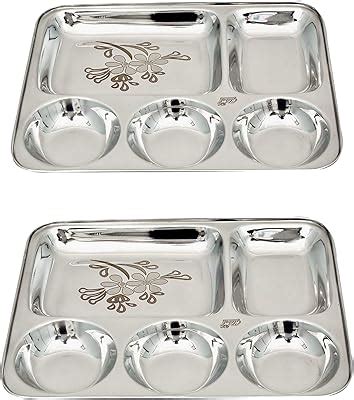 Buy Sager Stainless Steel Lunch Dinner Plate Bhojan Thali In