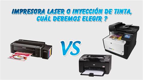 Impresoras Tinta Vs Impresoras Laser Youtube