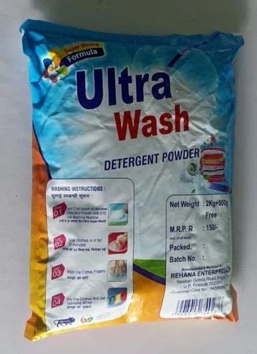 White 2500g Ultra Wash Detergent Powder At Rs 150 Packet In Aligarh