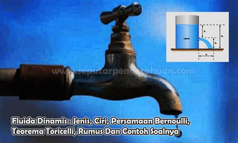 Fluida Dinamis Rumus Hukum Bernoulli Pengertian Jenis Dan Contoh Soal