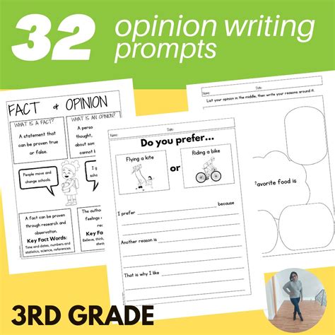 Opinion Writing Prompts Rd Grade