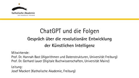 ChatGPT und Folgen Gespräch über revolutionäre Entwicklung