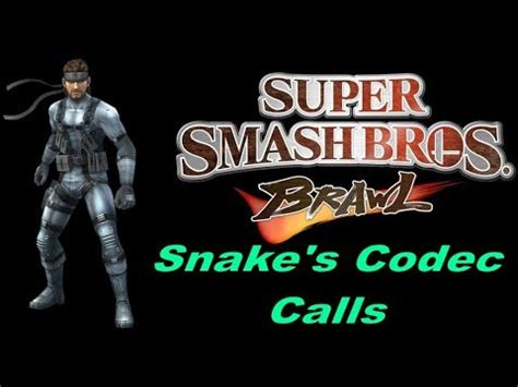 Super Smash Bros Brawl All Snake S Codec Conversations Youtube