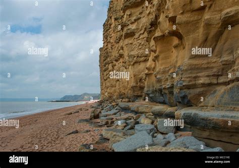 Cliffs at West bay Stock Photo - Alamy