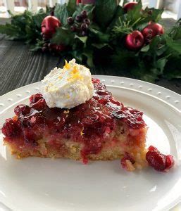 Cranberry Upside Down Cake With Ricotta Cream Good Dinner Mom