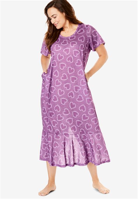 Cool Dreams Flounced Nightgown By Only Necessities® Plus Size