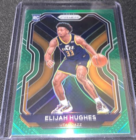 Panini Prizm Green Prizm Elijah Hughes Rc For Sale