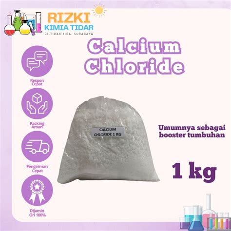 Jual Calcium Chloride Kalsium Klorida Cacl G Dan Kg Shopee