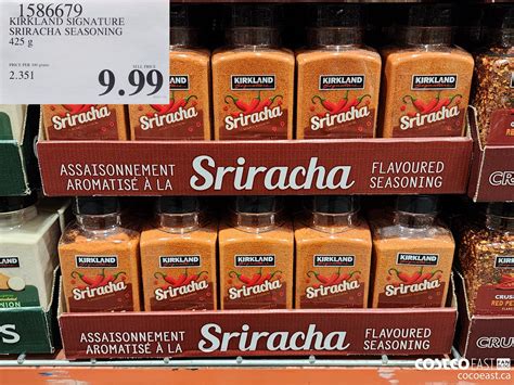 1586679 KIRKLAND SIGNATURE SRIRACHA SEASONING 425 G 9 99 Costco East