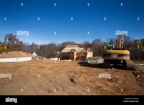 New Home Under Construction Stock Photo Alamy