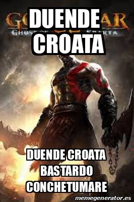 Meme Personalizado Duende Croata Duende Croata Bastardo Conchetumare