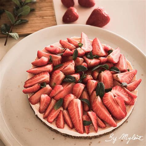 Cheesecake Fraise Sans Cuisson Un Dessert Frais Et L Ger By Myl Ne