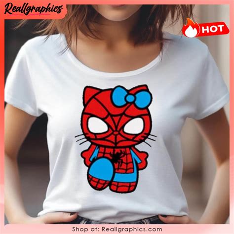 Spider Man And Hello Kitty Shirt - Reallgraphics