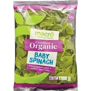 Australian Macro Organic Baby Spinach G Pack Offer At Woolworths