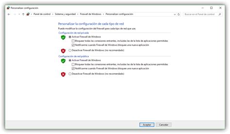 Cómo activar desactivar y crear nuevas reglas en el firewall de Windows 10